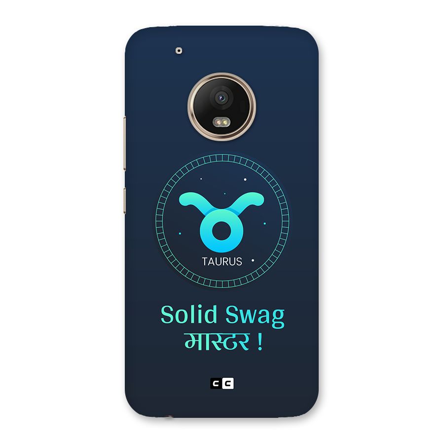 Solid Tauras Back Case for Moto G5 Plus