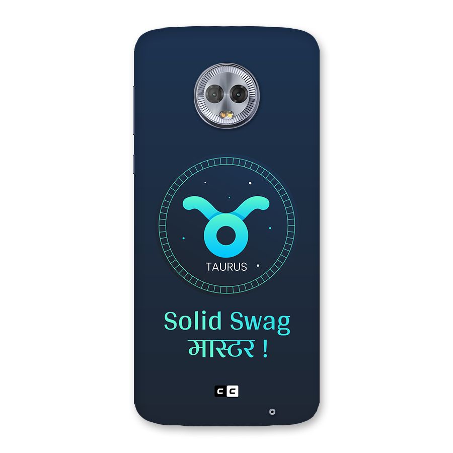 Solid Tauras Back Case for Moto G6 Plus