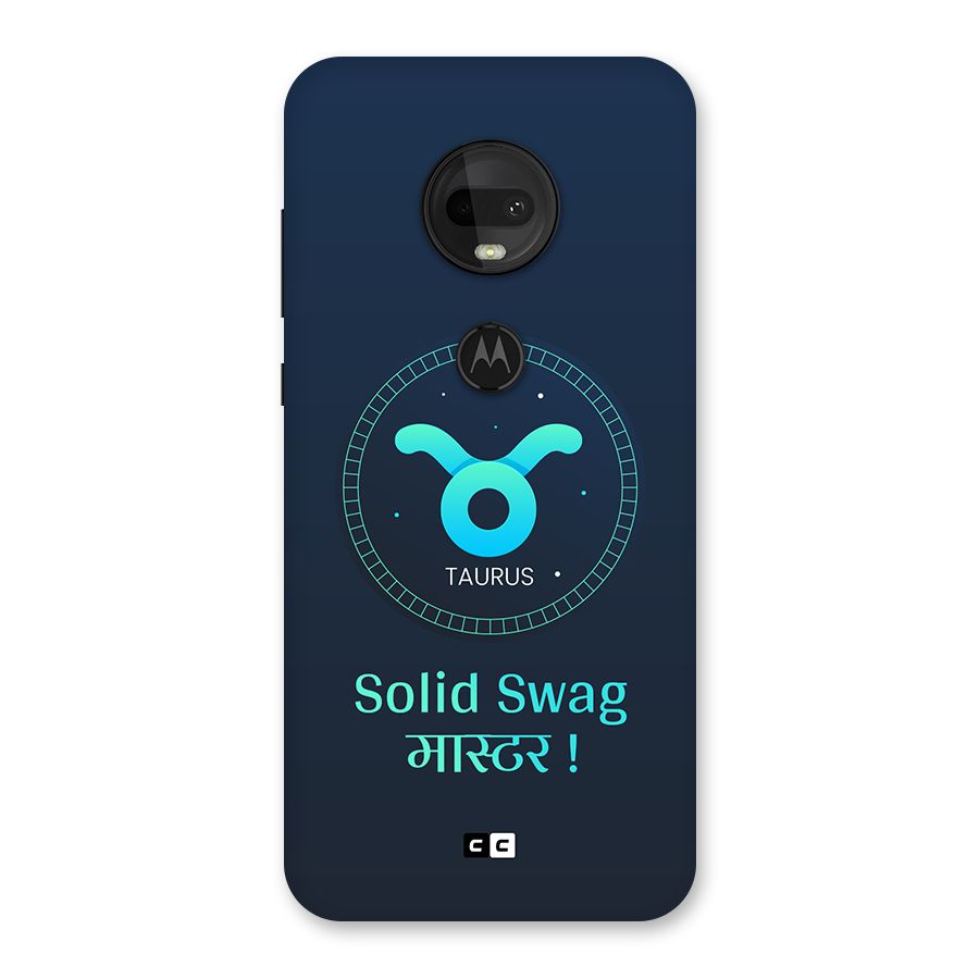 Solid Tauras Back Case for Moto G7