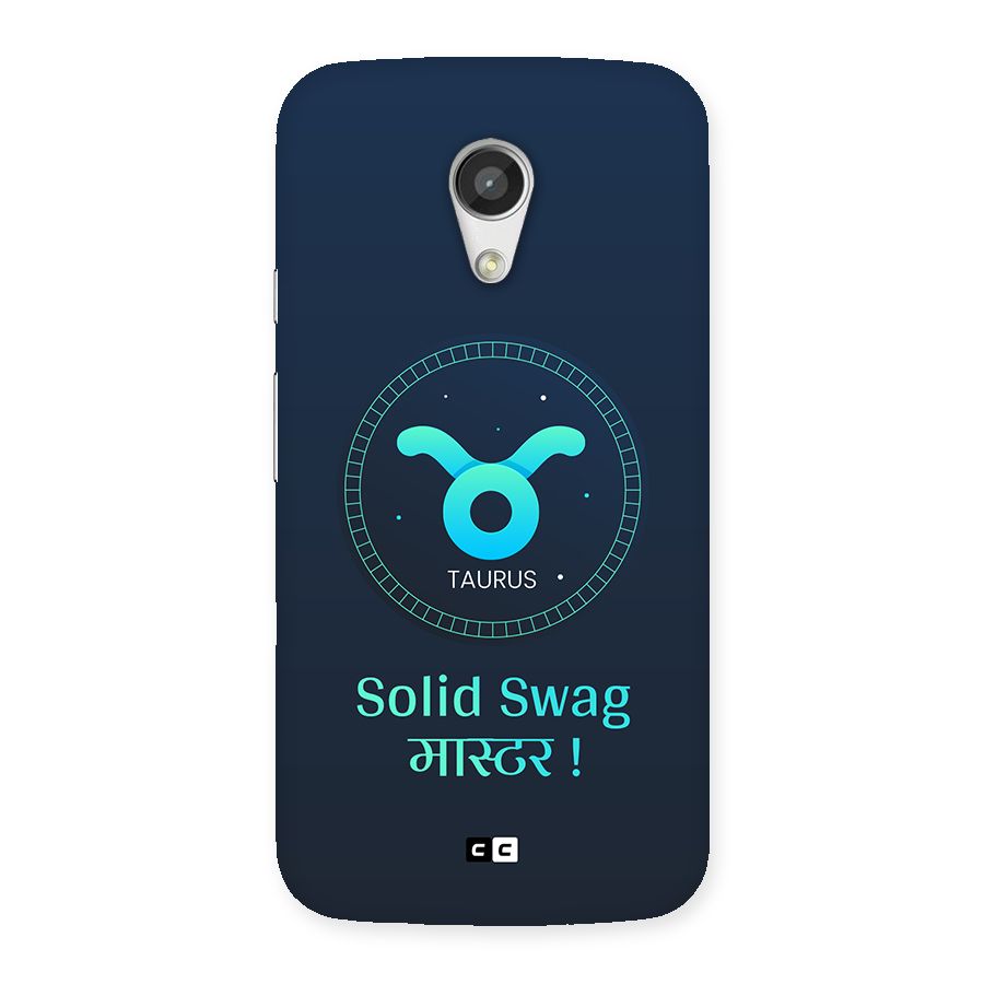 Solid Tauras Back Case for Moto G 2nd Gen