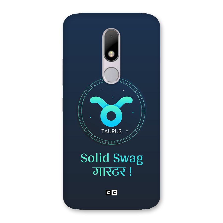 Solid Tauras Back Case for Moto M