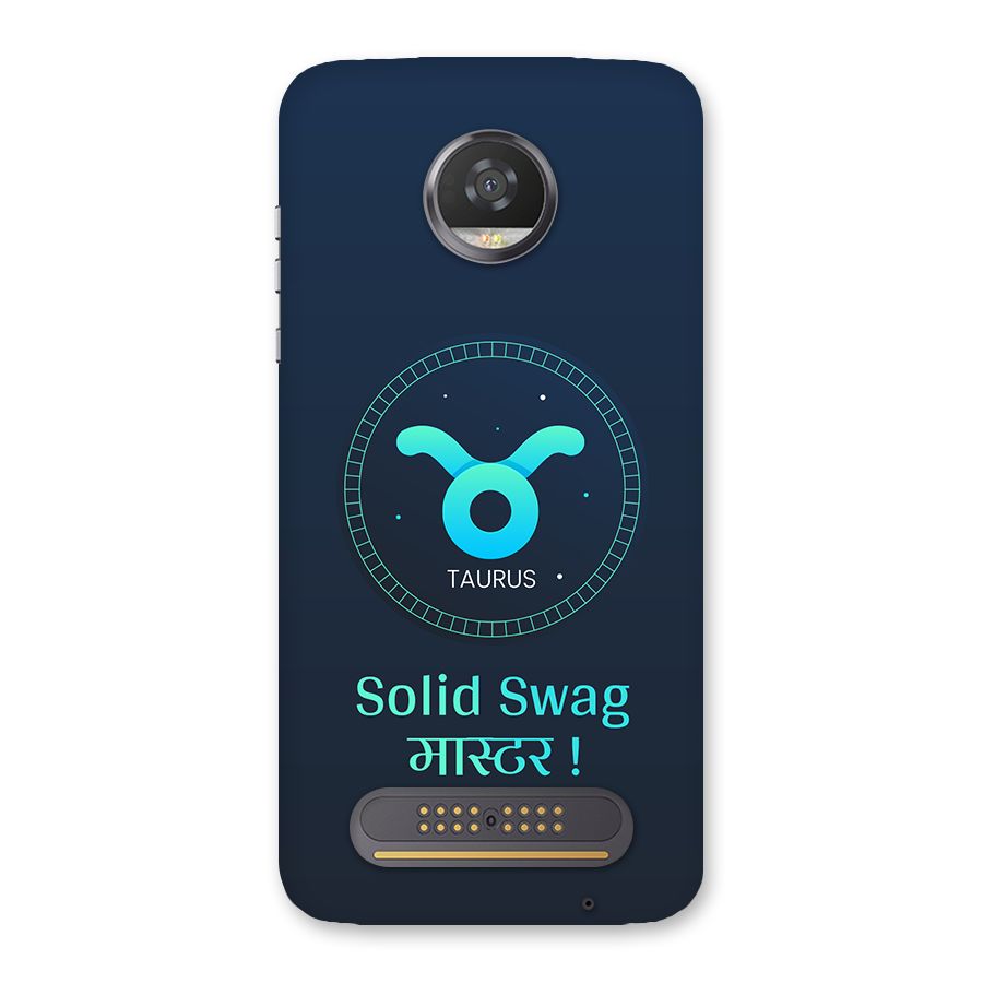 Solid Tauras Back Case for Moto Z2 Play