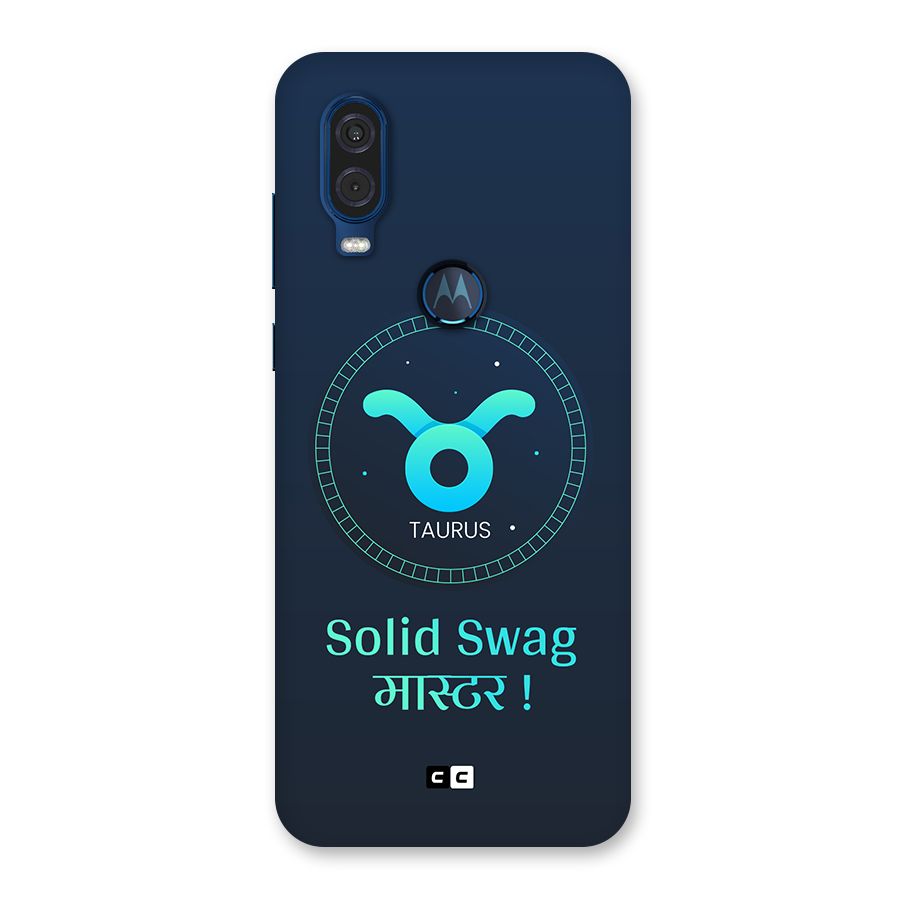 Solid Tauras Back Case for Motorola One Vision
