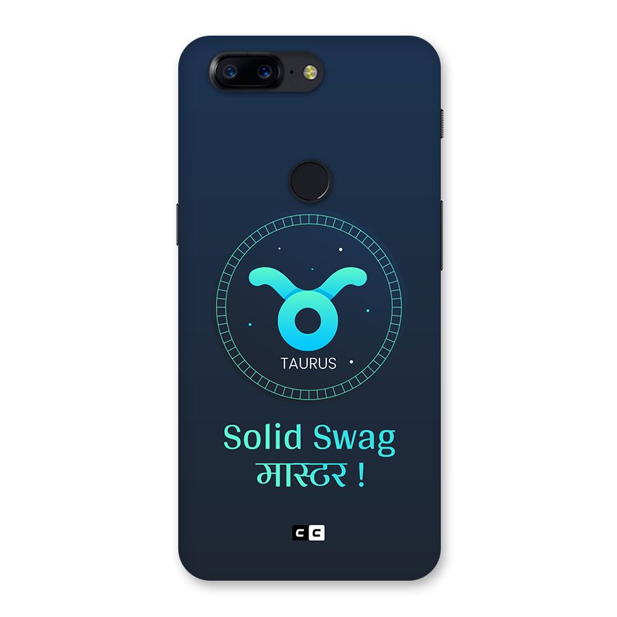 Solid Tauras Back Case for OnePlus 5T