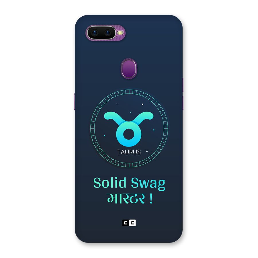 Solid Tauras Back Case for Oppo F9