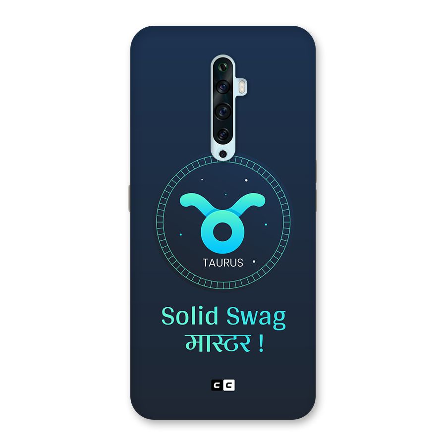 Solid Tauras Back Case for Oppo Reno2 Z