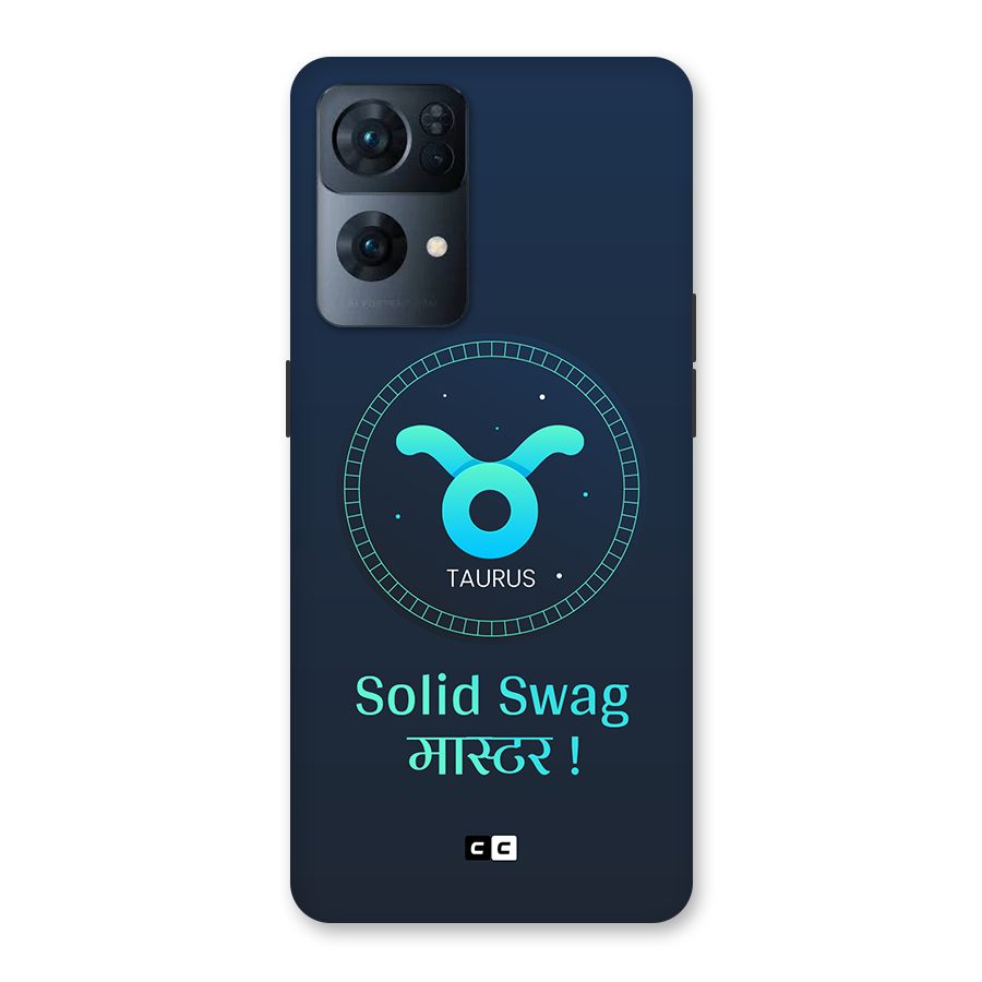 Solid Tauras Back Case for Oppo Reno7 Pro 5G