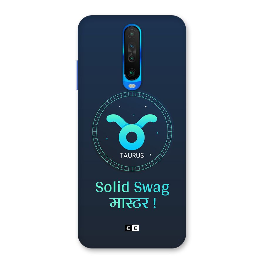 Solid Tauras Back Case for Poco X2