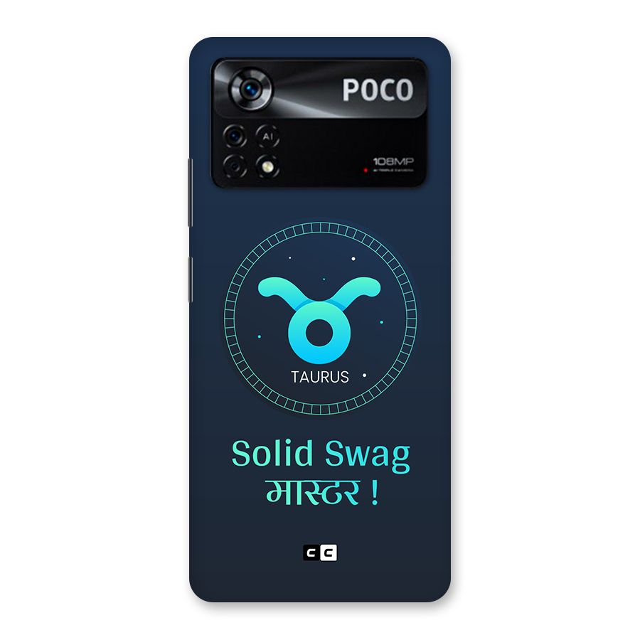 Solid Tauras Back Case for Poco X4 Pro 5G