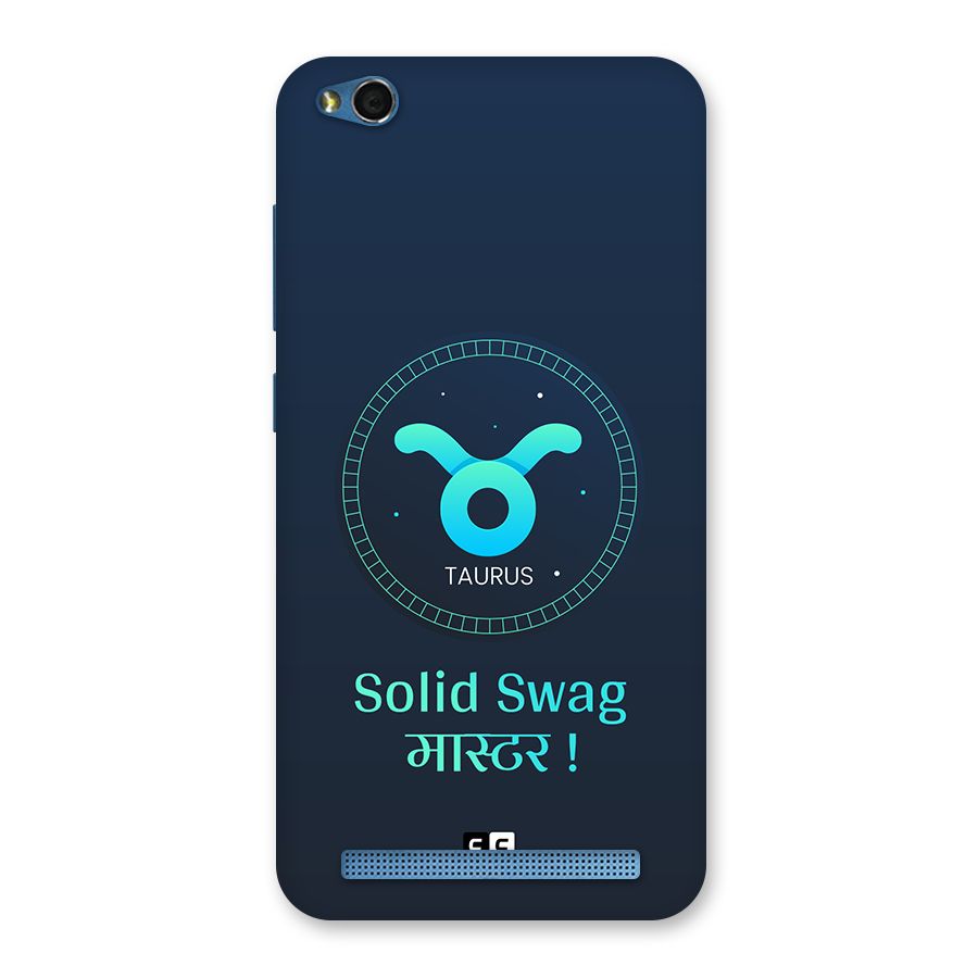 Solid Tauras Back Case for Redmi 5A