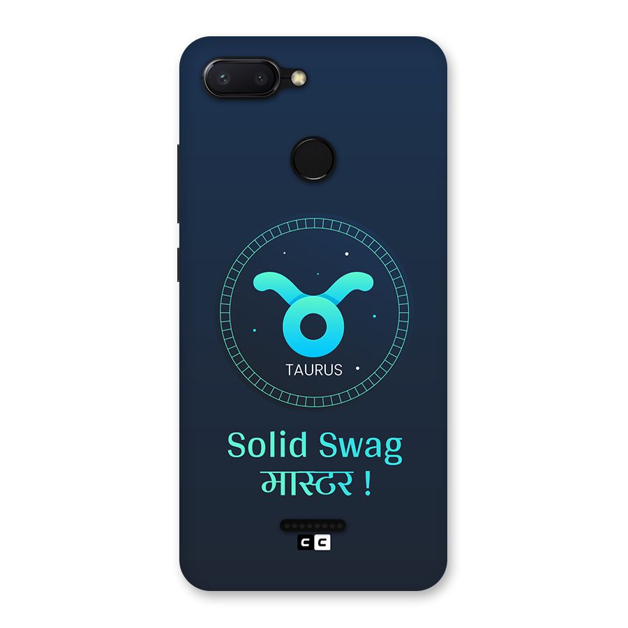 Solid Tauras Back Case for Redmi 6