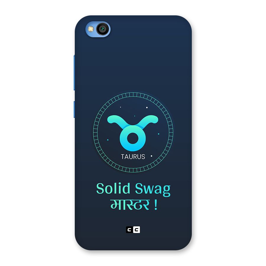 Solid Tauras Back Case for Redmi Go