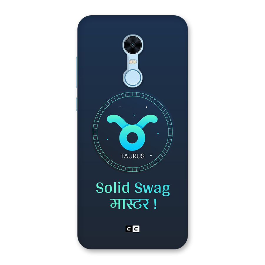 Solid Tauras Back Case for Redmi Note 5