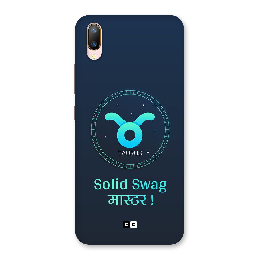 Solid Tauras Back Case for Vivo V11 Pro