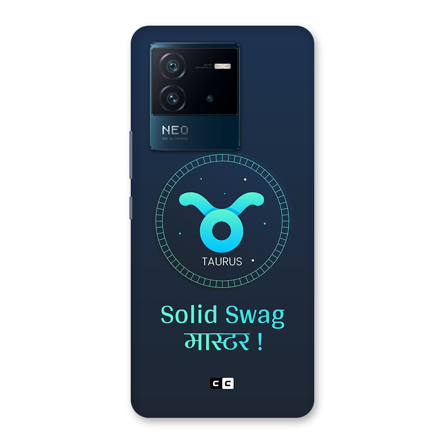 Solid Tauras Back Case for Vivo iQOO Neo 6 5G