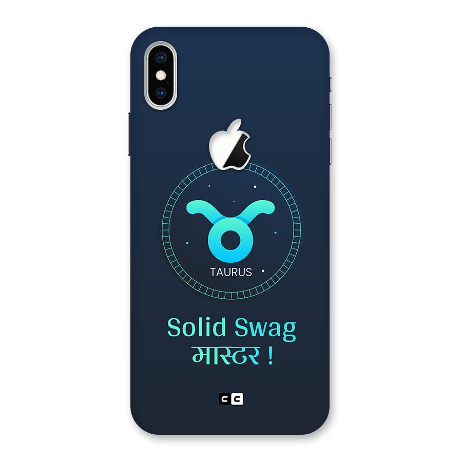Solid Tauras Back Case for iPhone XS Max Apple Cut