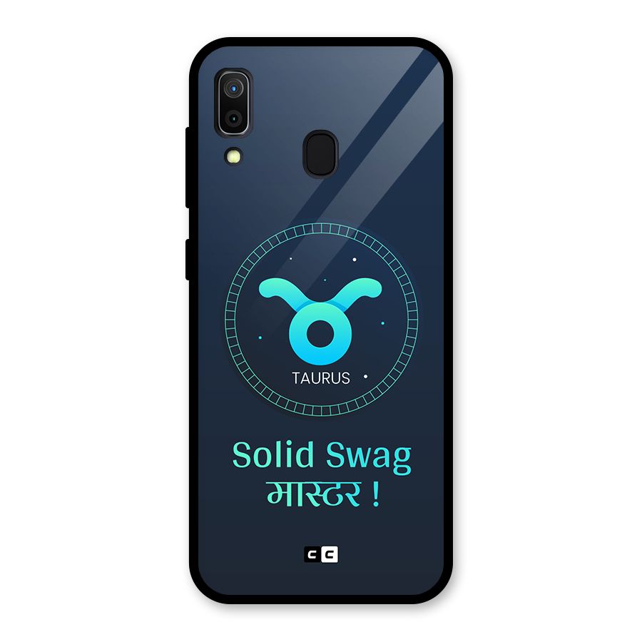 Solid Tauras Glass Back Case for Galaxy A30