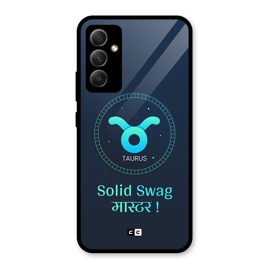Solid Tauras Glass Back Case for Galaxy A34