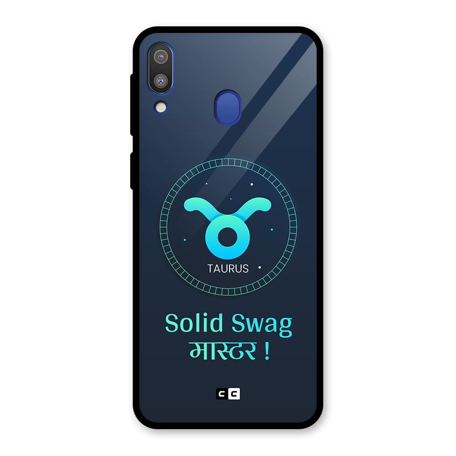Solid Tauras Glass Back Case for Galaxy M20