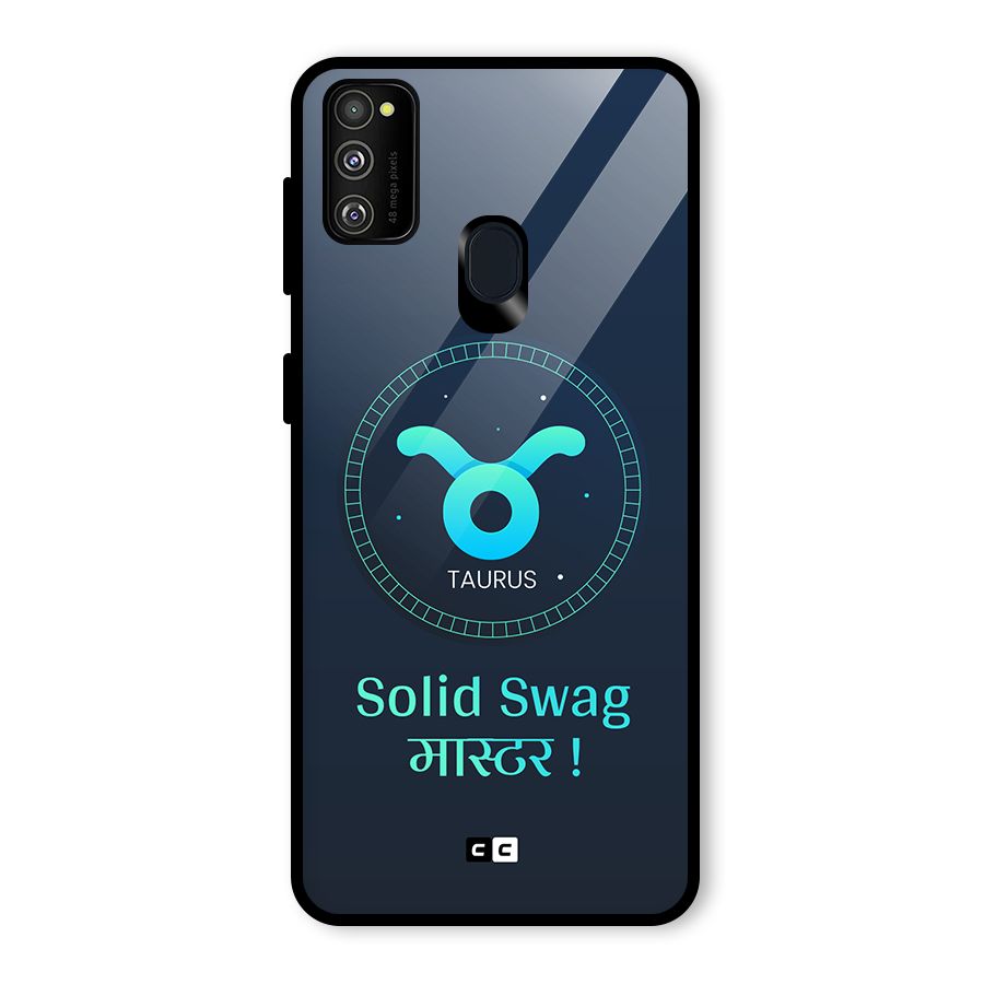 Solid Tauras Glass Back Case for Galaxy M30s