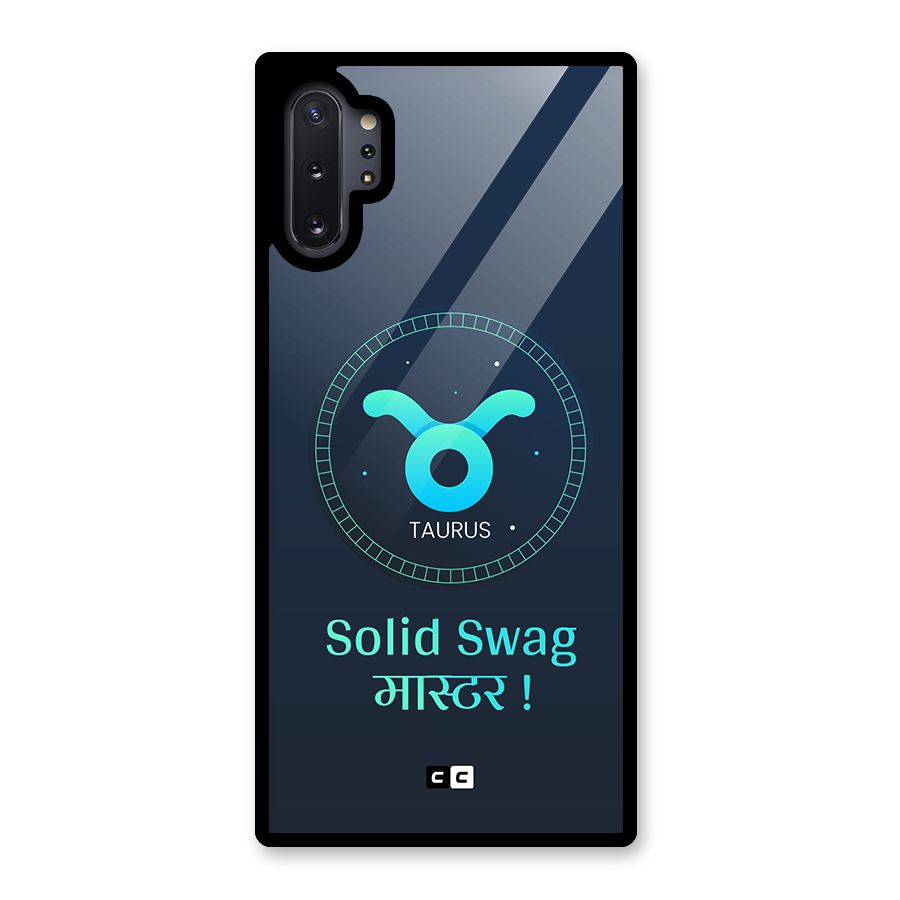 Solid Tauras Glass Back Case for Galaxy Note 10 Plus