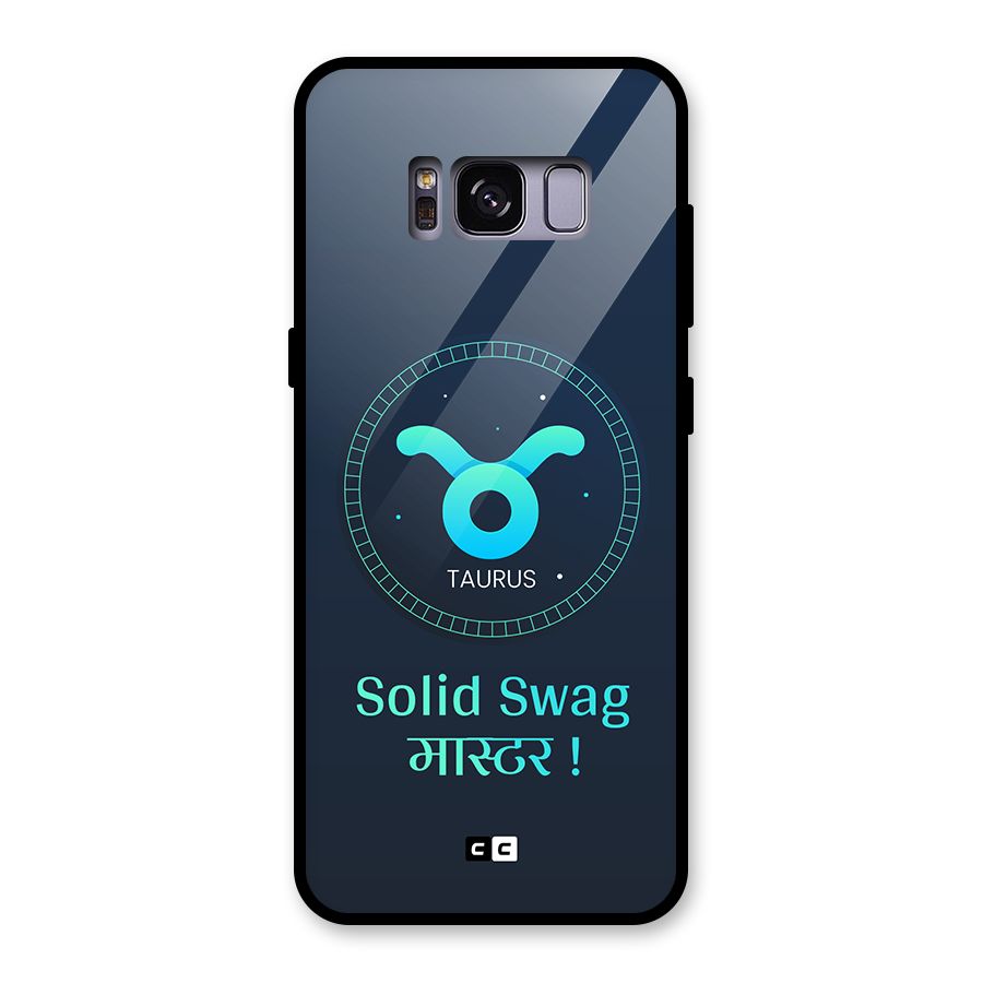 Solid Tauras Glass Back Case for Galaxy S8