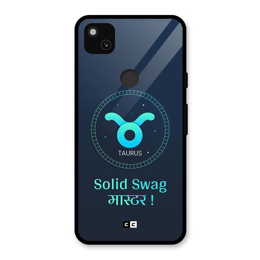 Solid Tauras Glass Back Case for Google Pixel 4a