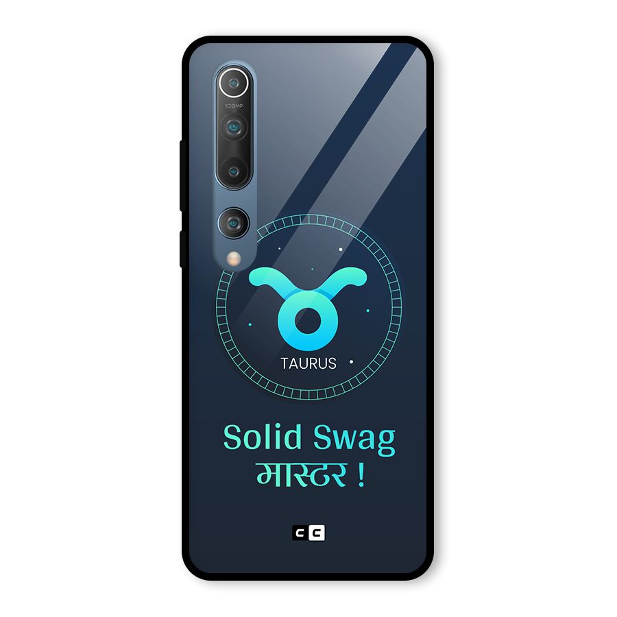 Solid Tauras Glass Back Case for Mi 10