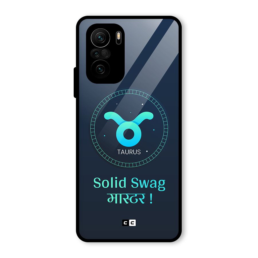 Solid Tauras Glass Back Case for Mi 11X Pro