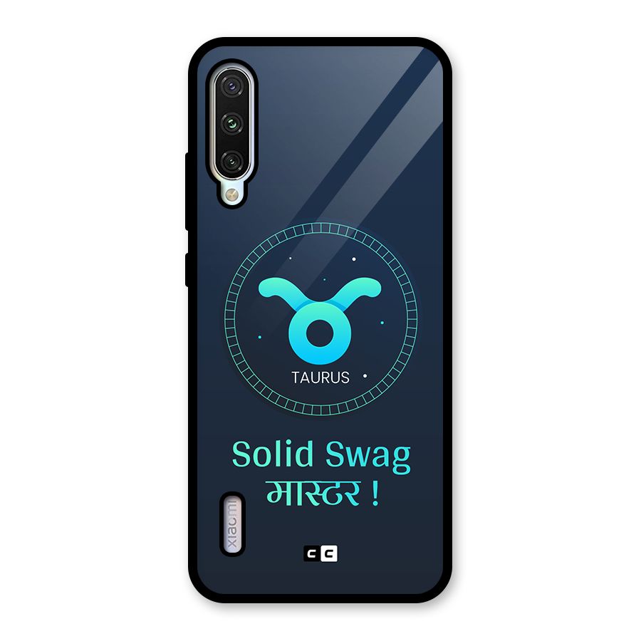 Solid Tauras Glass Back Case for Mi A3