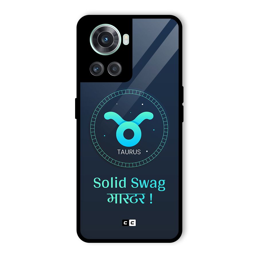 Solid Tauras Glass Back Case for OnePlus 10R