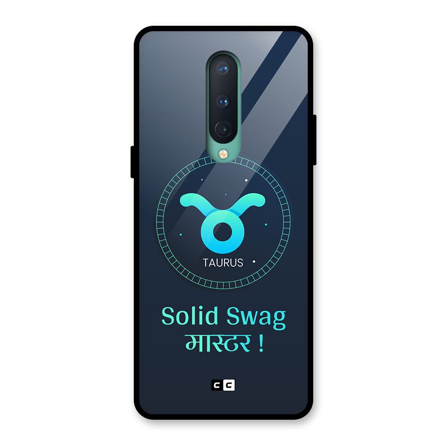 Solid Tauras Glass Back Case for OnePlus 8