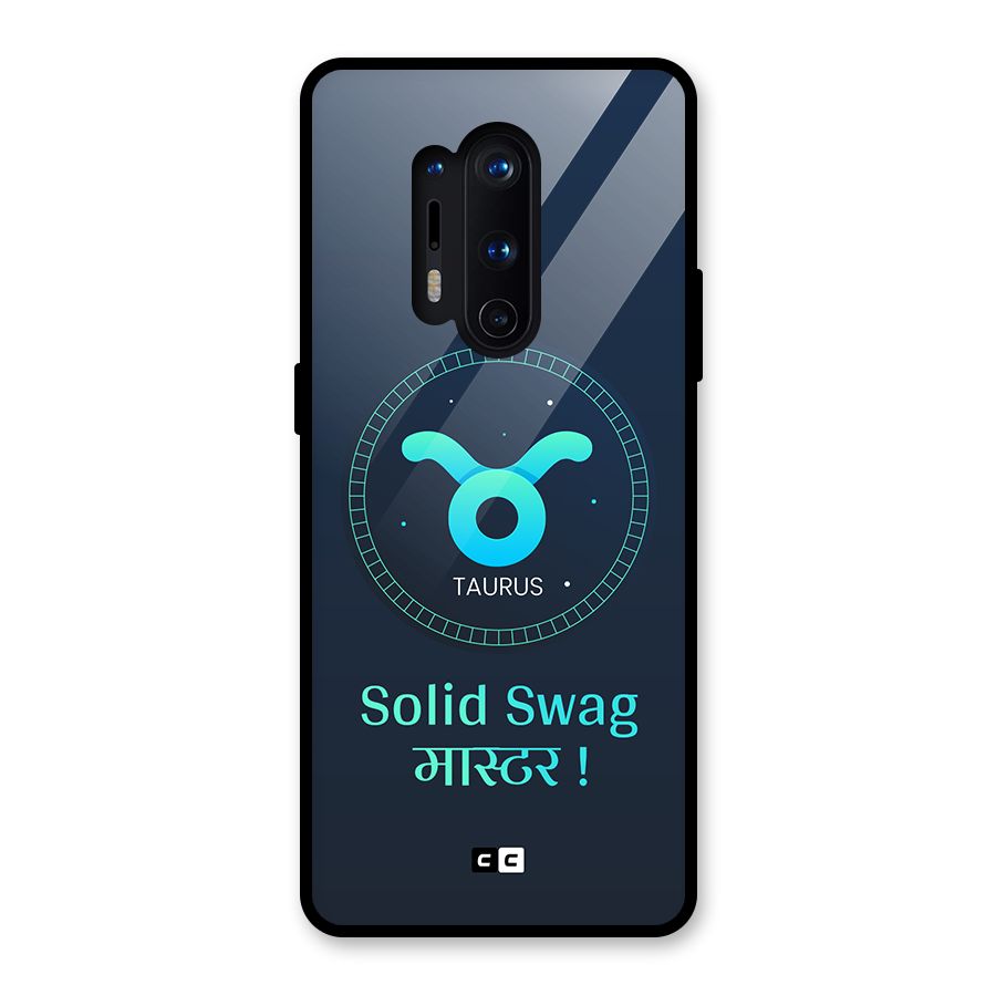 Solid Tauras Glass Back Case for OnePlus 8 Pro