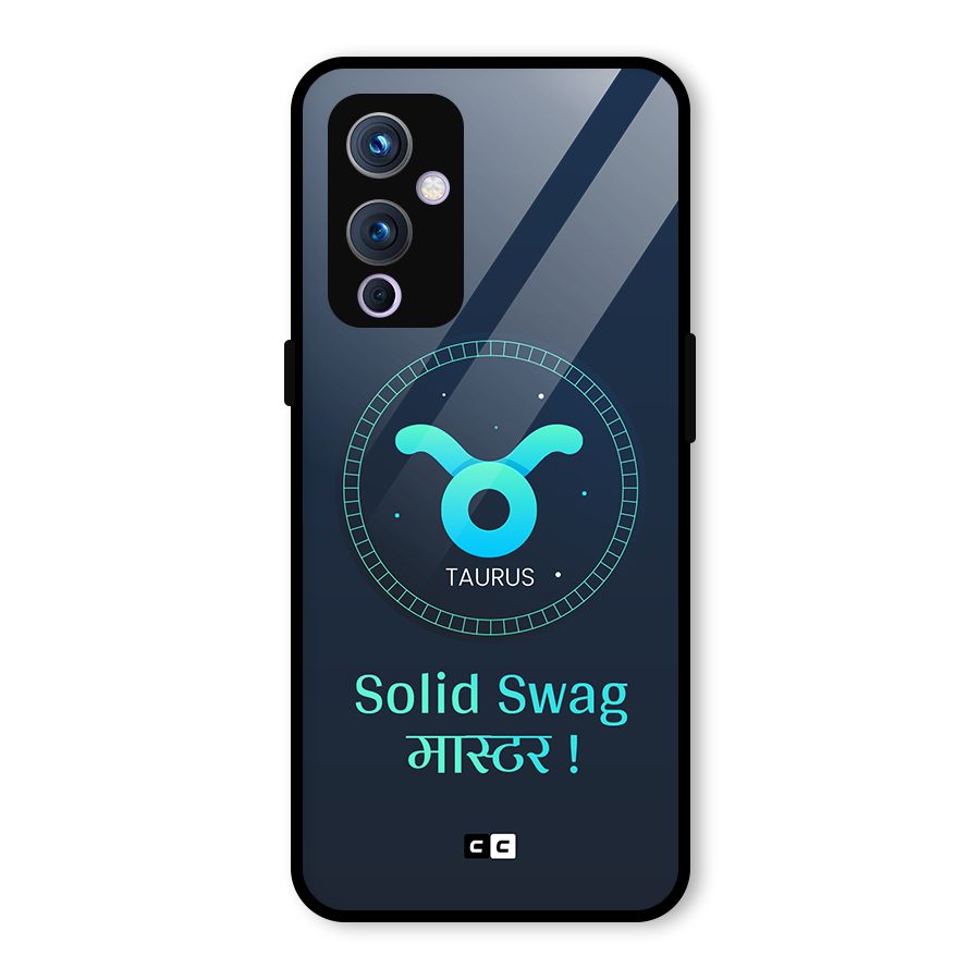 Solid Tauras Glass Back Case for OnePlus 9