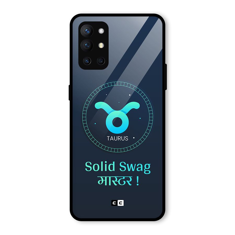 Solid Tauras Glass Back Case for OnePlus 9R