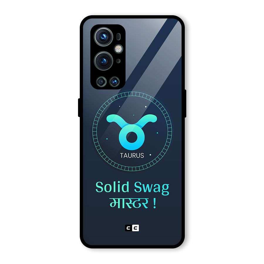 Solid Tauras Glass Back Case for OnePlus 9 Pro