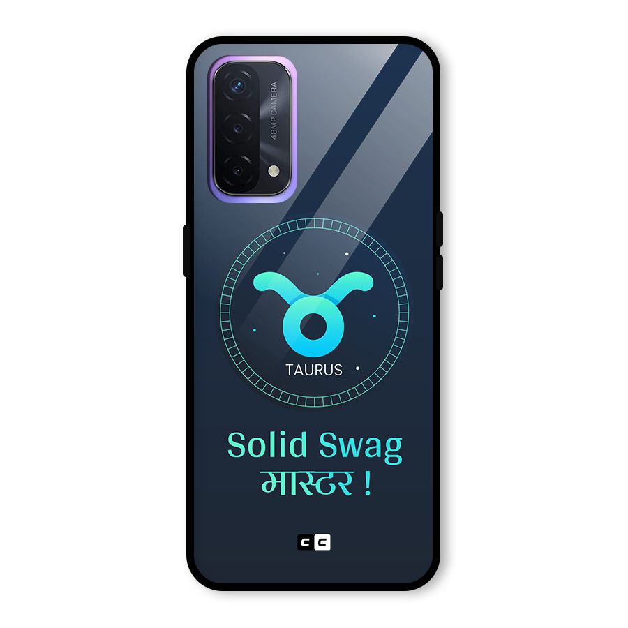 Solid Tauras Glass Back Case for Oppo A74 5G