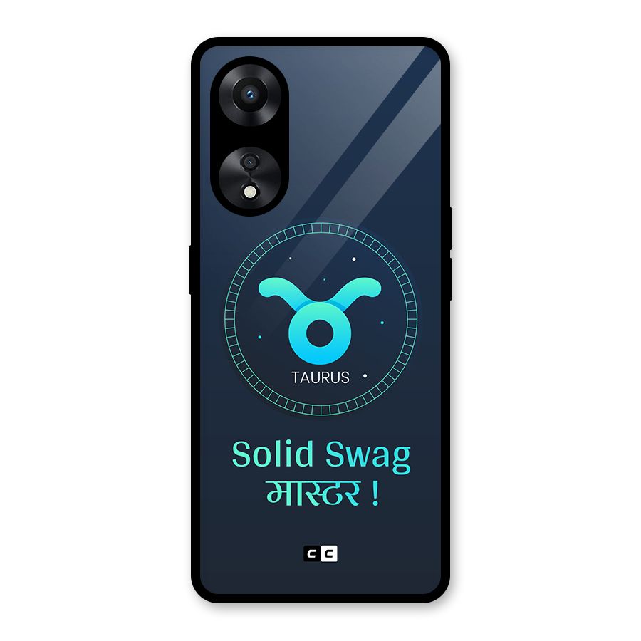 Solid Tauras Glass Back Case for Oppo A78