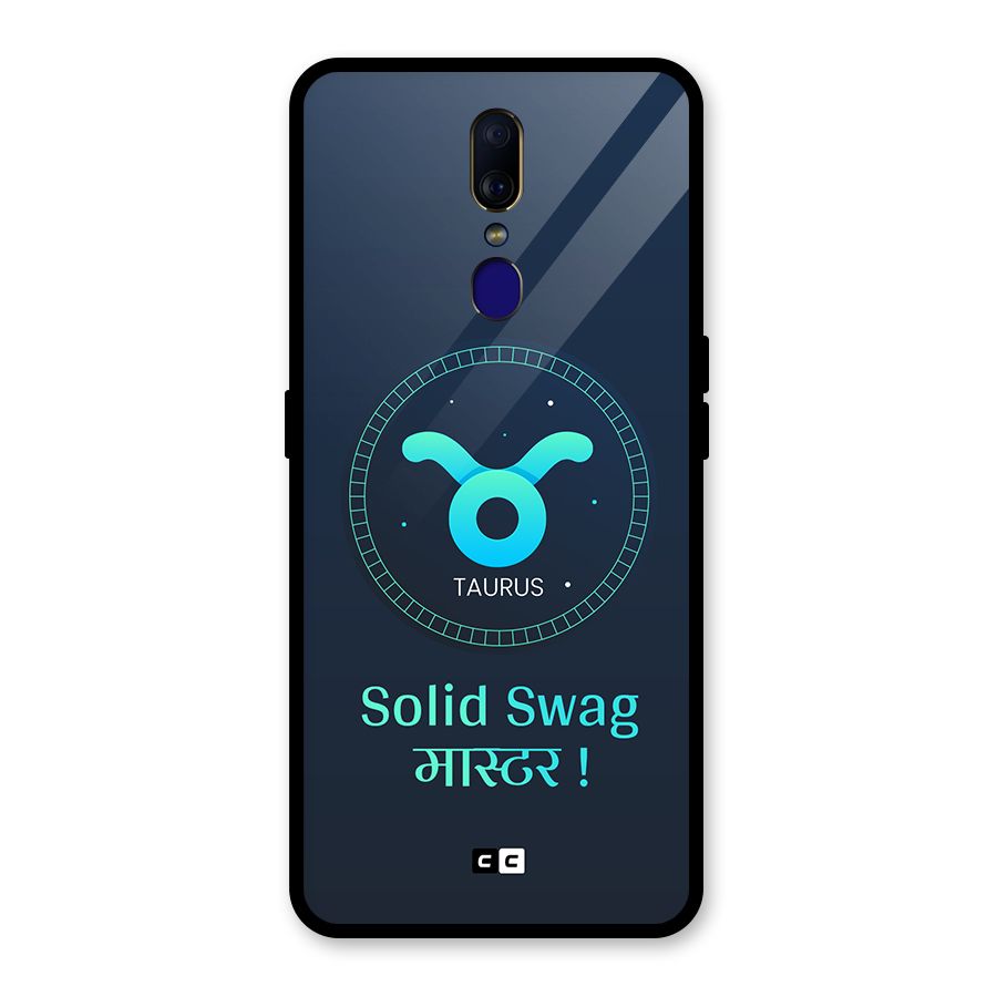 Solid Tauras Glass Back Case for Oppo F11