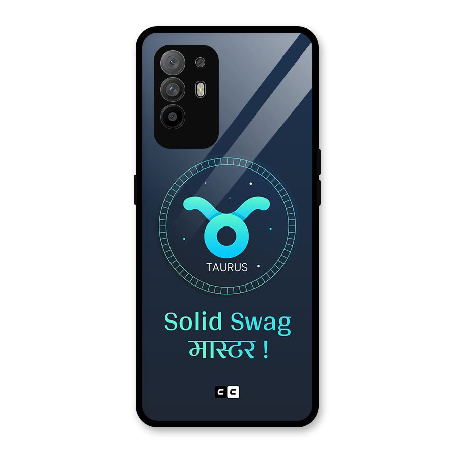 Solid Tauras Glass Back Case for Oppo F19 Pro Plus 5G