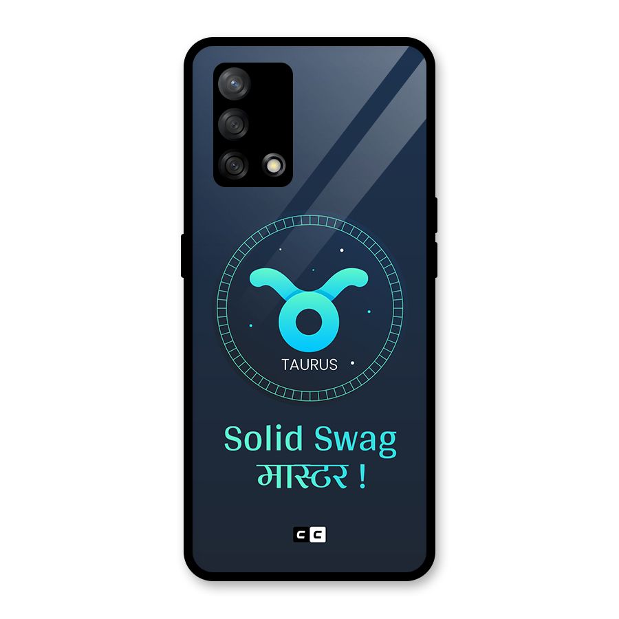 Solid Tauras Glass Back Case for Oppo F19s