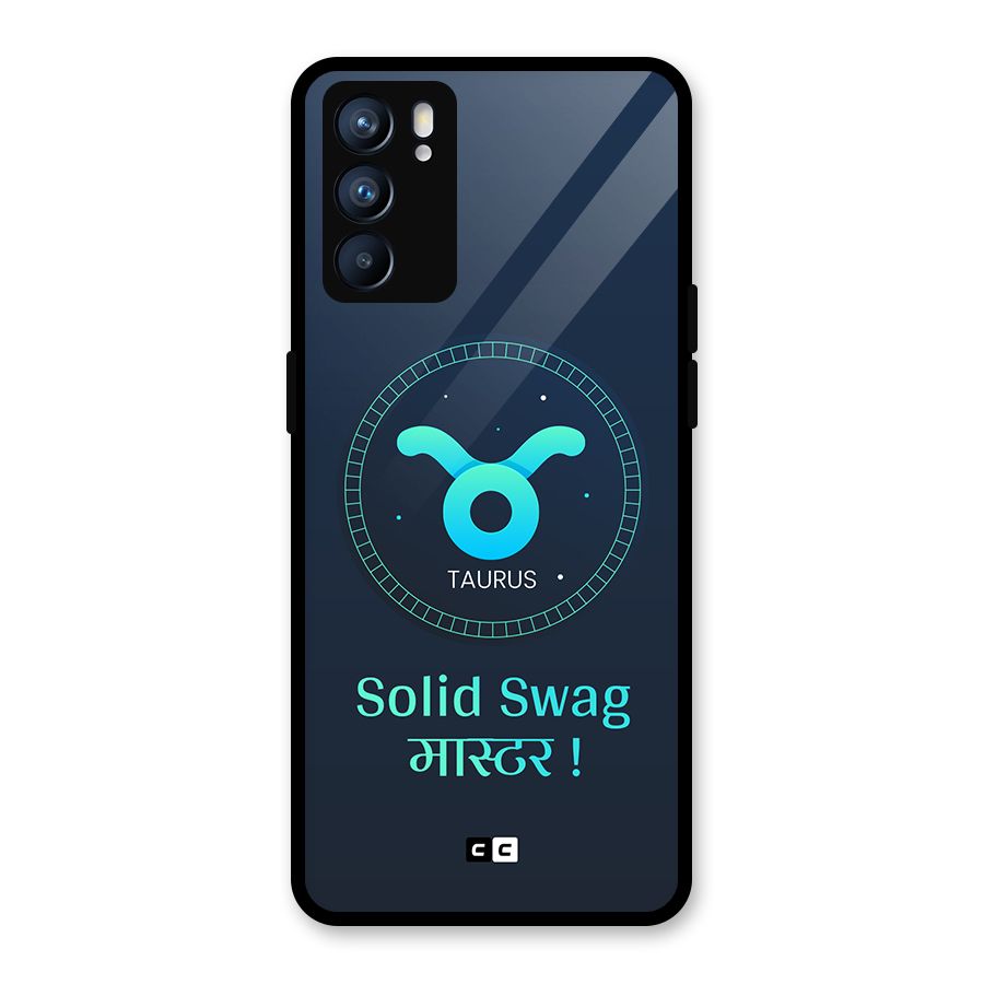 Solid Tauras Glass Back Case for Oppo Reno6 5G