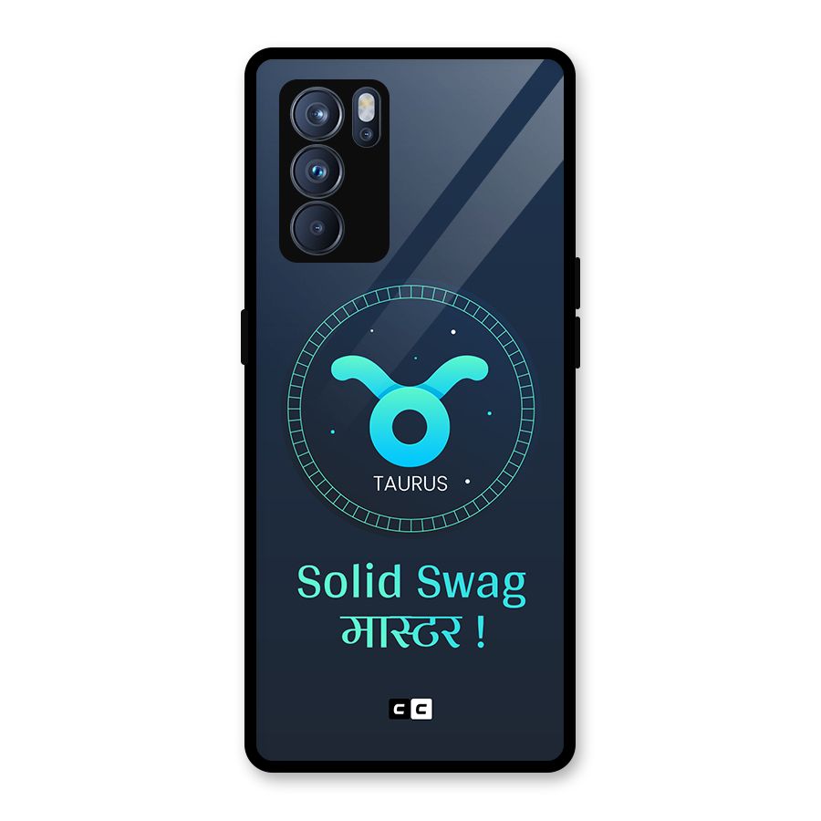 Solid Tauras Glass Back Case for Oppo Reno6 Pro 5G