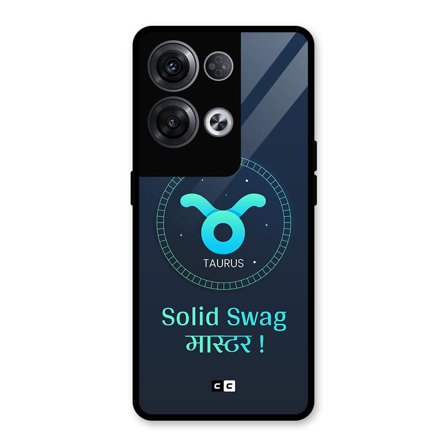 Solid Tauras Glass Back Case for Oppo Reno8 Pro 5G