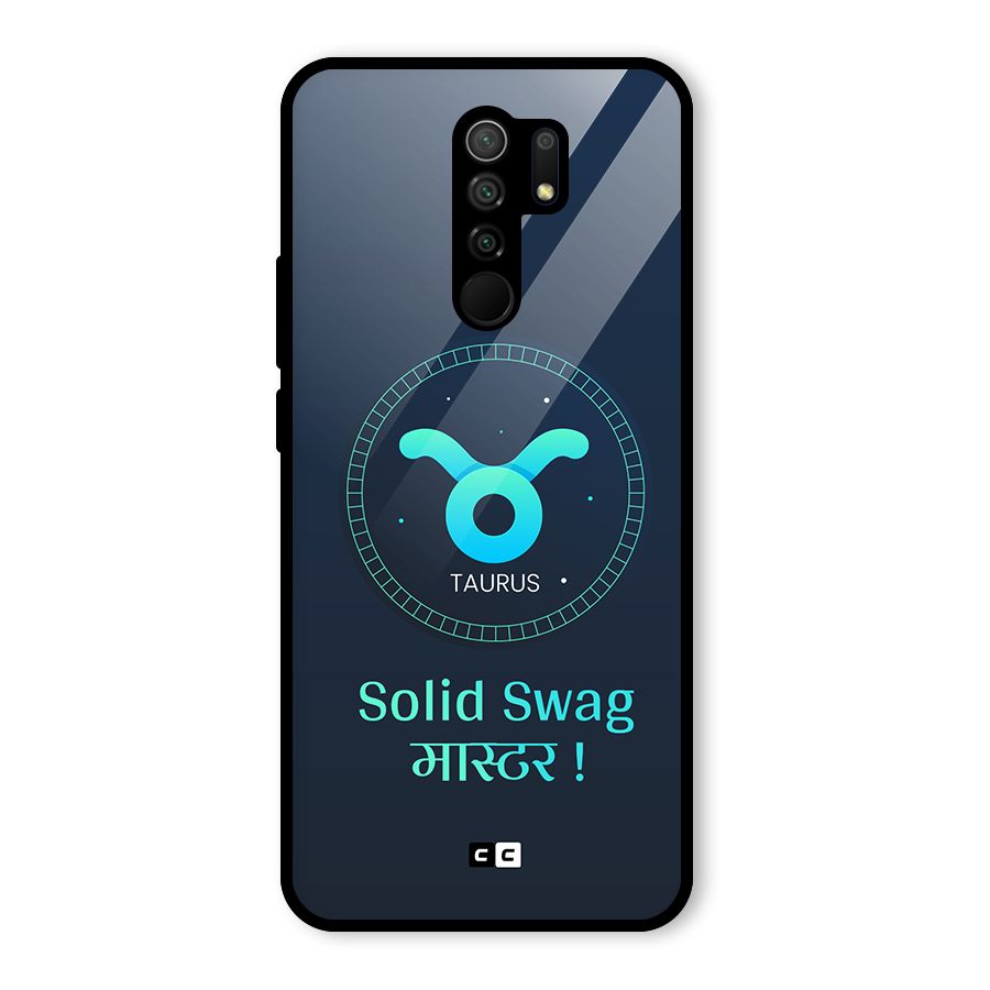 Solid Tauras Glass Back Case for Poco M2