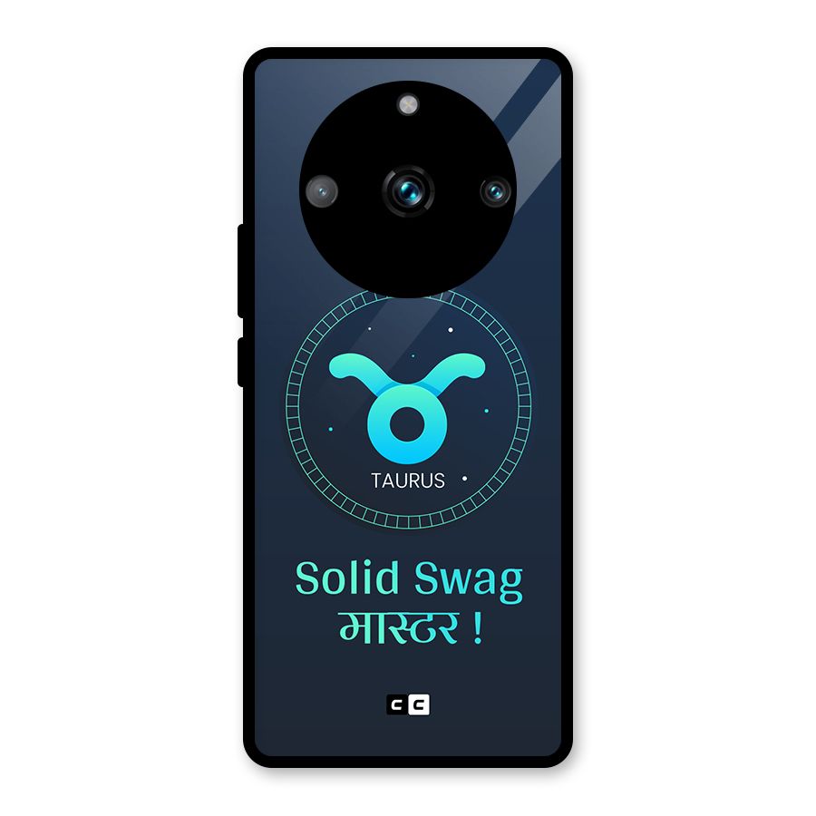 Solid Tauras Glass Back Case for Realme 11 Pro Plus