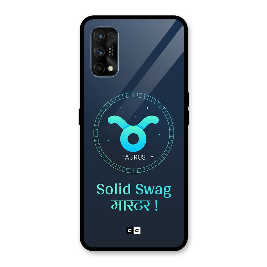 Solid Tauras Glass Back Case for Realme 7 Pro
