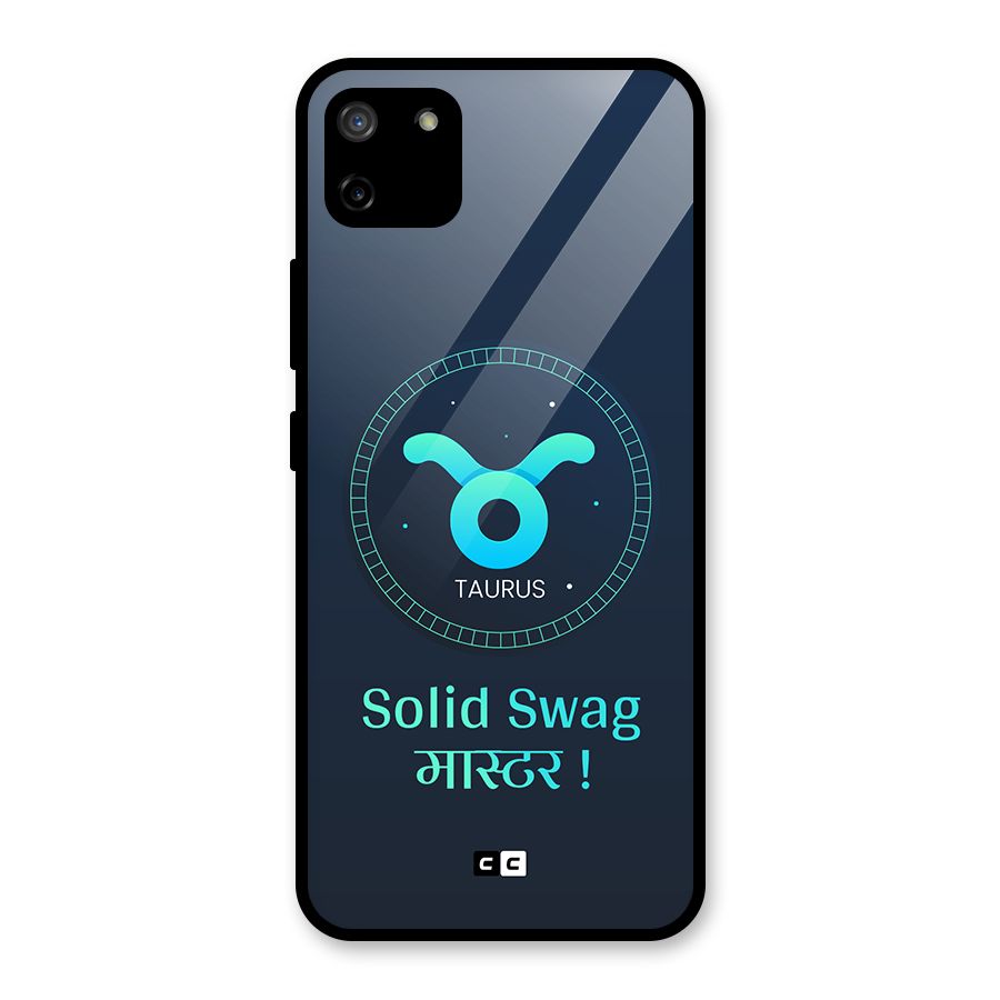 Solid Tauras Glass Back Case for Realme C11