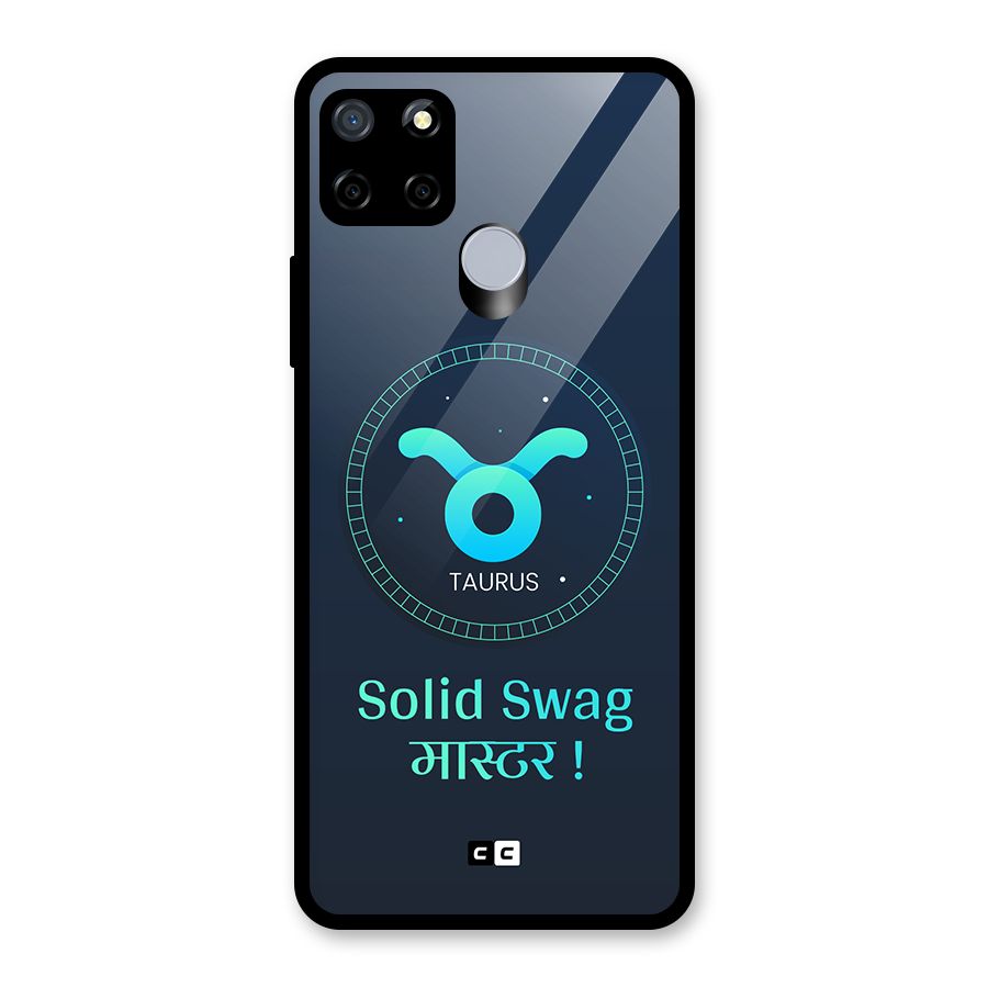 Solid Tauras Glass Back Case for Realme Narzo 20