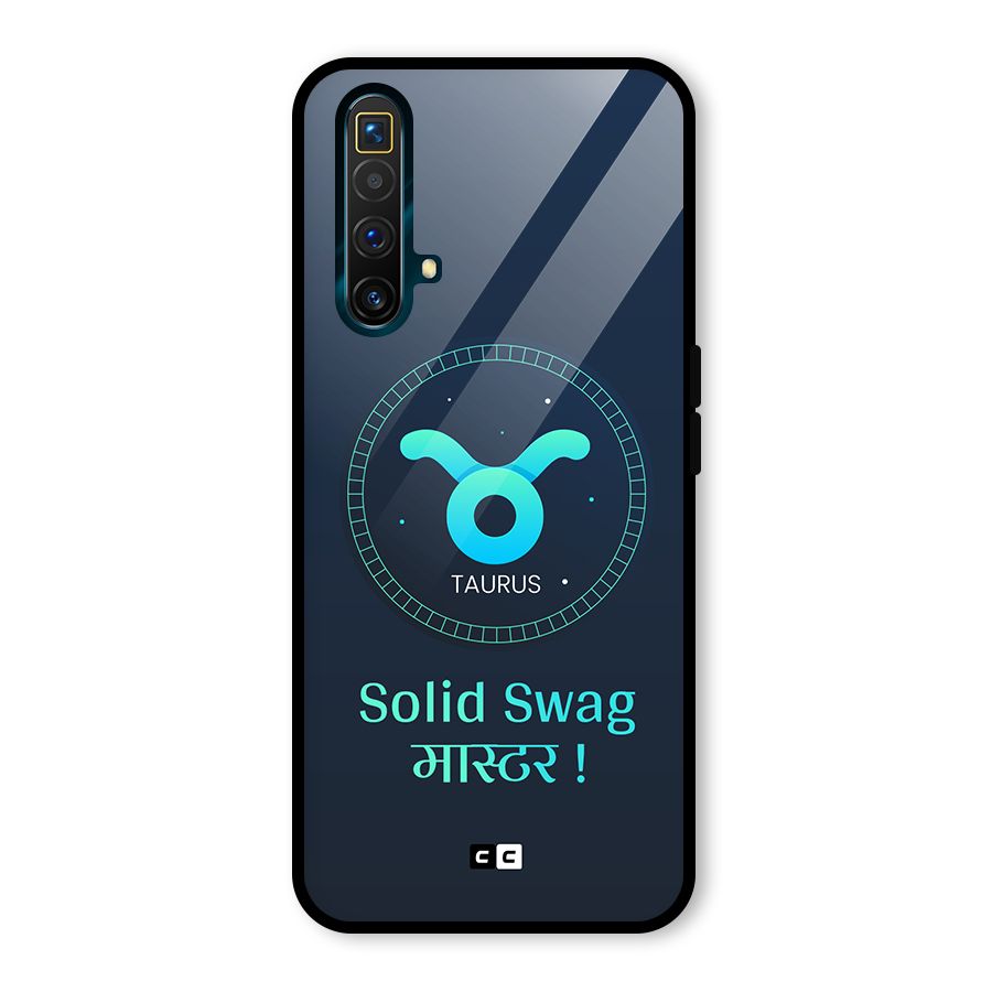 Solid Tauras Glass Back Case for Realme X3